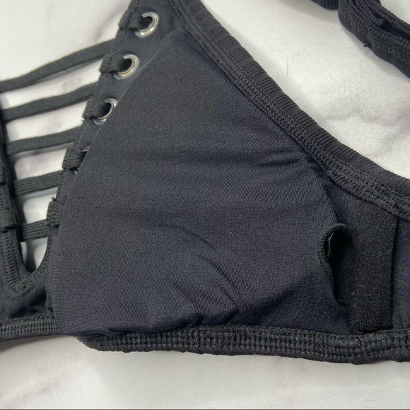 Seafolly Inka Rib Lace Up High Neck Tank NWT - Picture 7 of 12